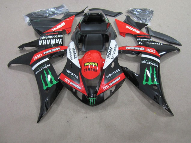 Carene Yamaha R1 2002-2003 - Nero Rosso Motul Carene Yamaha R1 2002-2003 - Nero Rosso Motul