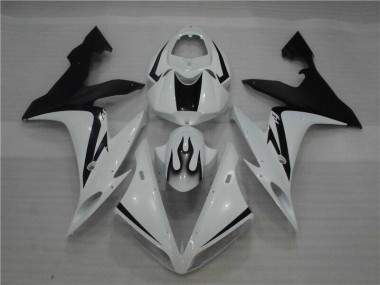 Carene Yamaha R1 2004-2006 - Bianco Nero Fiamma