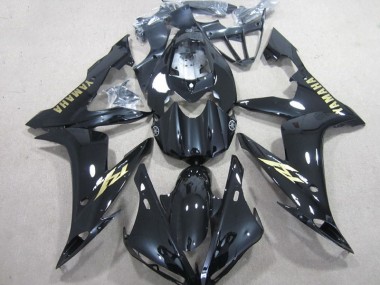 Carene Yamaha R1 2004-2006 - Nero Bianco Oro Decal