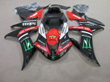 Carene Yamaha R1 2004-2006 - Rosso Bianco Nero Motul