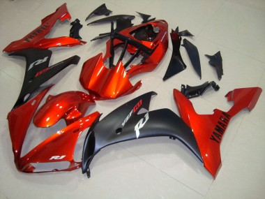 Carene Yamaha R1 2004-2006 - Rosso Nero Opaco