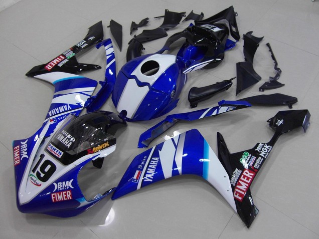 Carene Yamaha R1 2007-2008 - Bianco Blu Carene Yamaha R1 2007-2008 - Bianco Blu