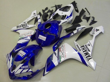 Carene Yamaha R1 2007-2008 - Bianco Blu Tri Colour