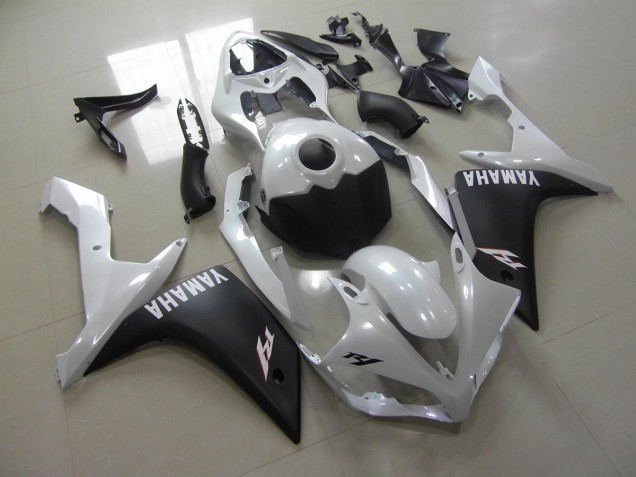 Carene Yamaha R1 2007-2008 - Bianco Perla Nero Opaco