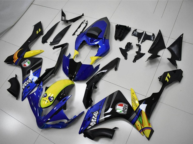 Carene Yamaha R1 2007-2008 - Blu Squalo