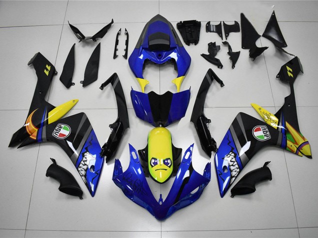 Carene Yamaha R1 2007-2008 - Blu Squalo