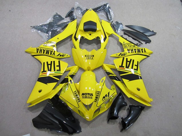 Carene Yamaha R1 2007-2008 - Giallo Nero Motul Fiat Carene Yamaha R1 2007-2008 - Giallo Nero Motul Fiat