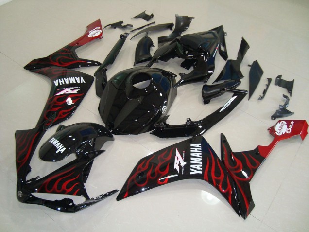 Carene Yamaha R1 2007-2008 - Lucido Nero Fiamma Carene Yamaha R1 2007-2008 - Lucido Nero Fiamma