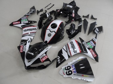 Carene Yamaha R1 2007-2008 - Nero Bianco Adesivos Packs