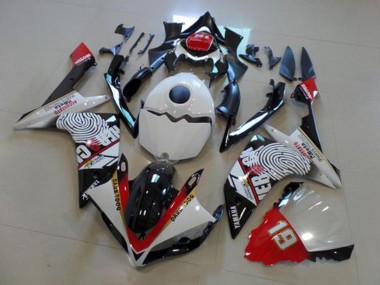 Carene Yamaha R1 2007-2008 - Nero Bianco Rosso