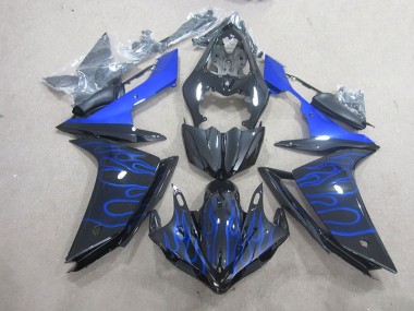 Carene Yamaha R1 2007-2008 - Nero Blu Fiamma