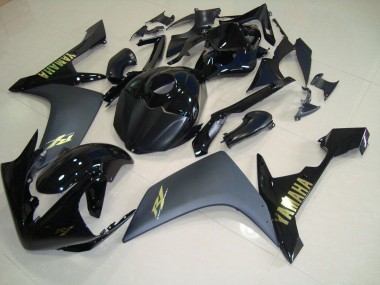 Carene Yamaha R1 2007-2008 - Nero Opaco Oro
