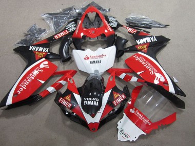 Carene Yamaha R1 2007-2008 - Nero Rosso Bianco Santander