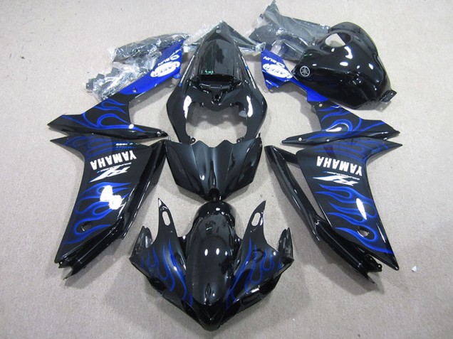 Carene Yamaha R1 2007-2008 - Nero con Blu Fiamma Carene Yamaha R1 2007-2008 - Nero con Blu Fiamma
