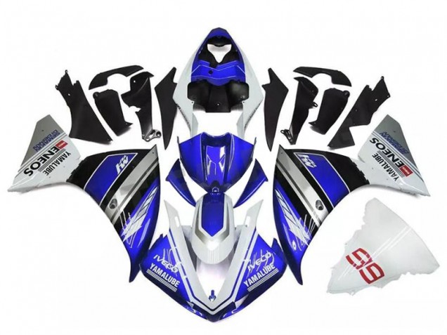 Carene Yamaha R1 2009-2011 - Bianco Blu Argento Carene Yamaha R1 2009-2011 - Bianco Blu Argento