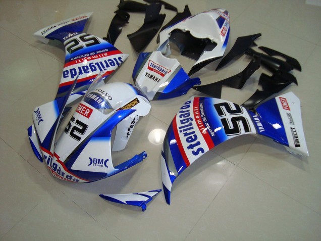 Carene Yamaha R1 2009-2011 - Bianco Nero Sterilgarda Carene Yamaha R1 2009-2011 - Bianco Nero Sterilgarda