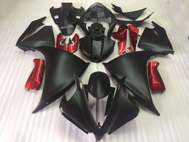 Carene Yamaha R1 2009-2011 - Nero Opaco Lucido Rosso Carene Yamaha R1 2009-2011 - Nero Opaco Lucido Rosso