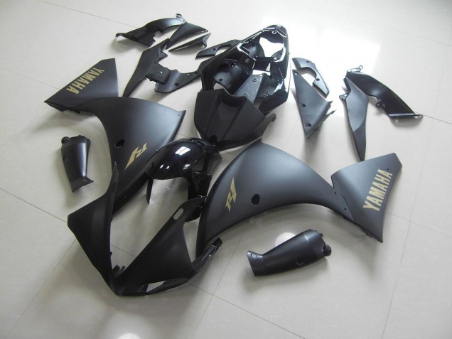 Carene Yamaha R1 2009-2011 - Nero Opaco Oro Adesivo Carene Yamaha R1 2009-2011 - Nero Opaco Oro Adesivo
