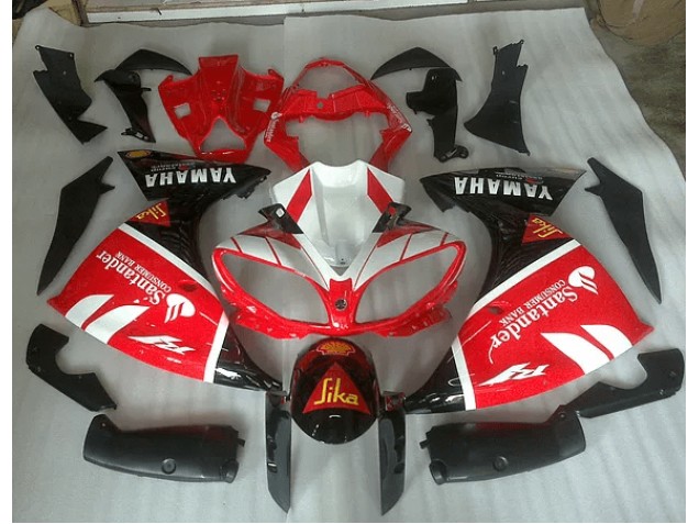 Carene Yamaha R1 2009-2011 - Rosso Bianco & Nero Graphic