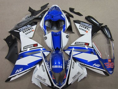 Carene Yamaha R1 2012-2014 - Blu Bianco Pizzoli