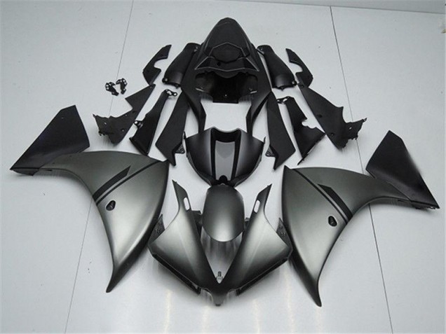 Carene Yamaha R1 2012-2014 - Matte Grigio Nero Carene Yamaha R1 2012-2014 - Matte Grigio Nero