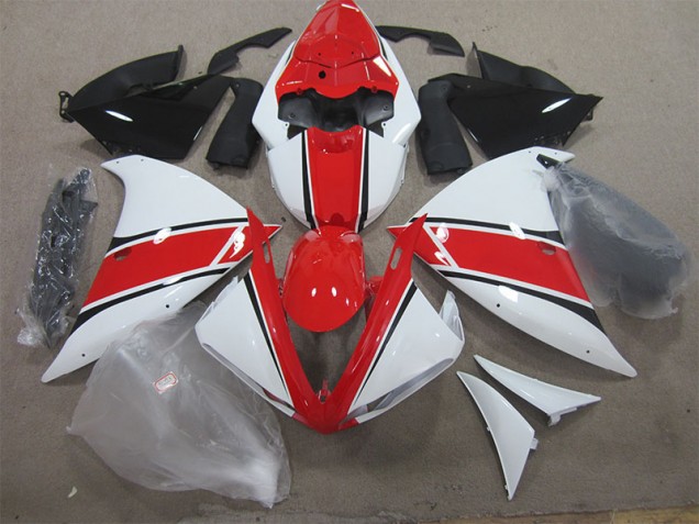 Carene Yamaha R1 2012-2014 - Rosso Bianco