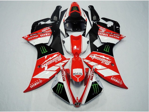 Carene Yamaha R1 2012-2014 - Rosso Bianco Rocol Carene Yamaha R1 2012-2014 - Rosso Bianco Rocol
