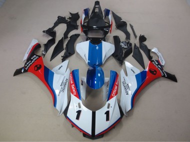 Carene Yamaha R1 2015-2019 - Bianco Blu Rosso Advantec