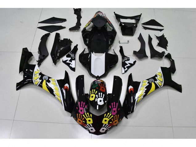 Carene Yamaha R1 2015-2019 - Nero Bianco Carene Yamaha R1 2015-2019 - Nero Bianco