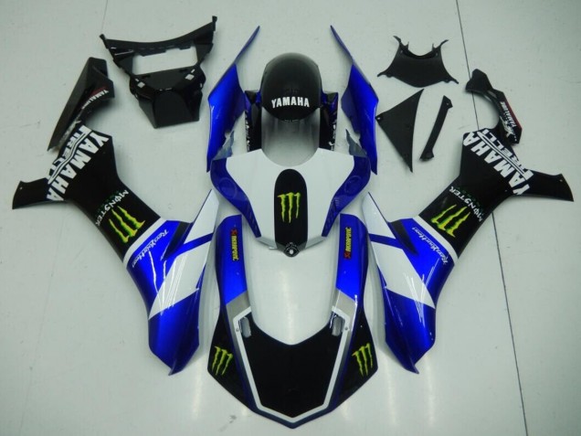 Carene Yamaha R1 2015-2019 - Nero Blu Monster