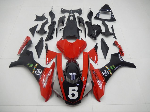 Carene Yamaha R1 2015-2019 - Nero Rosso 5 Carene Yamaha R1 2015-2019 - Nero Rosso 5