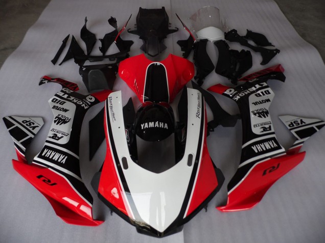 Carene Yamaha R1 2015-2019 - Rosso Bianco Nero Carene Yamaha R1 2015-2019 - Rosso Bianco Nero