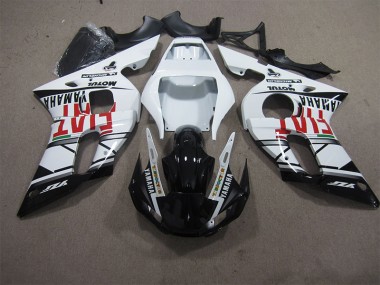 Carene Yamaha R6 1998-2002 - Bianco Nero Fiat