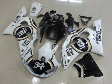Carene Yamaha R6 1998-2002 - Bianco Nero