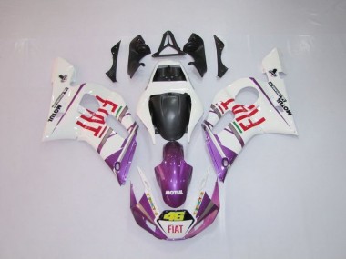 Carene Yamaha R6 1998-2002 - Bianco Viola Fiat 46