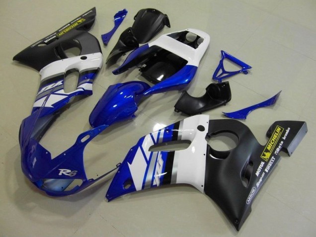 Carene Yamaha R6 1998-2002 - Blu Bianco & Nero Carene Yamaha R6 1998-2002 - Blu Bianco & Nero