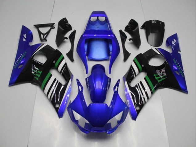 Carene Yamaha R6 1998-2002 - Blu Monster