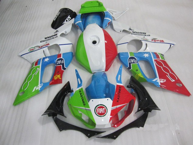 Carene Yamaha R6 1998-2002 - Blu Rosso Fiat Kastinee Carene Yamaha R6 1998-2002 - Blu Rosso Fiat Kastinee