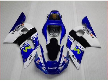 Carene Yamaha R6 1998-2002 - Blu Verde Bianco