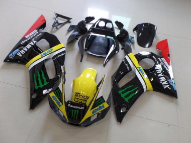 Carene Yamaha R6 1998-2002 - Nero Giallo Monster