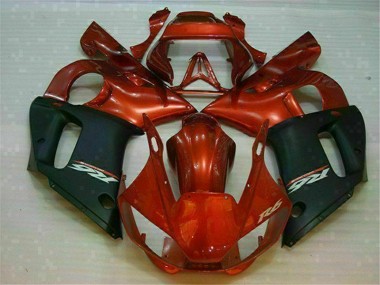Carene Yamaha R6 1998-2002 - Nero Marrone
