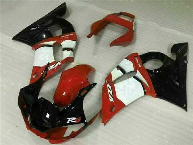 Carene Yamaha R6 1998-2002 - Rosso Bianco Carene Yamaha R6 1998-2002 - Rosso Bianco