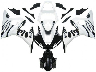 Carene Yamaha R6 2003-2005 - Bianco Fiamma Nero