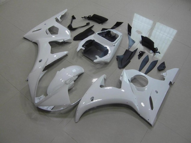 Carene Yamaha R6 2003-2005 - Bianco Nessuna Decalcomania