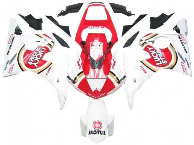 Carene Yamaha R6 2003-2005 - Bianco Rosso Lucky Strike Carene Yamaha R6 2003-2005 - Bianco Rosso Lucky Strike