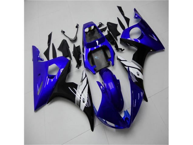 Carene Yamaha R6 2003-2005 - Blu Bianco Nero