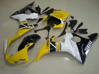 Carene Yamaha R6 2003-2005 - Giallo Anniversario