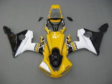 Carene Yamaha R6 2003-2005 - Giallo Bianco Nero