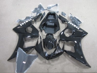 Carene Yamaha R6 2003-2005 - Nero Bianco Decal