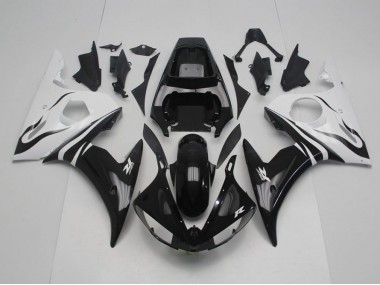 Carene Yamaha R6 2003-2005 - Nero & Bianco